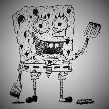 This article is about the character. Mikiuniv Erse Bettermistakes On Twitter Strangebob Sorry To All Spongebob Fans Drawing Rt Lineart Lines Black Blackandwhite Horror Scary Creepy Macabre Style Redraw Fear Eyes Blood Spongebob Squarepants Nick Nickelodeon