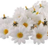 E-outstanding Zijde Daisy Bloem Hoofd 100 STKS 1.5 Inch ...
