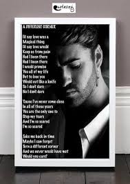 George Michael A Different Corner A4 White Framed Print Free Uk First Royal Mail Post Order By 2pm And You Should Have It Next Songteksten Muzikanten Muziek