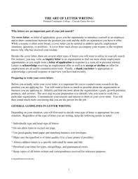 Whether you're approaching donations for an individual cause or for your organization, the process of writing a fundraising letter is not a small task. Fillable Online Spot Pcc The Art Of Writing A Cover Letter Portland Community College Spot Pcc Fax Email Print Pdffiller