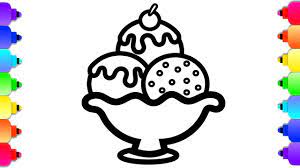 Among them, such as ice lolly, popsicle, sundae, eskimo pie and ice cream cones coloring pages. Glitter Ice Cream Sundae Coloring And Drawing Simple Glitter Coloring Pages Youtube
