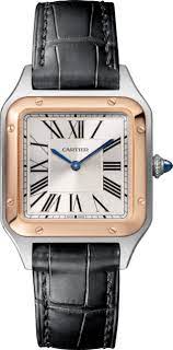 Features of this cartier santos de cartier large model include hours, minutes, seconds and date. Crw2sa0012 Santos Dumont Watch Small Model Quartz Movement Rose Gold Steel Leather Cartier