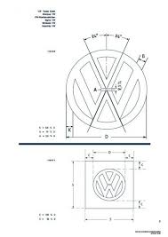 Recreated Vintage Vw Logo Specifications Vintage Vw Vw Art Volkswagen