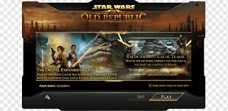 Guerra De Las Galaxias Tecnologia De Publicidad De Videojuegos De La Antigua Republica Electronica Plataforma De Observacion Videojuego La Guerra De Las Galaxias La Vieja Republica Tecnologia Png Pngwing
