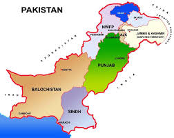 Pakistan Map Showing Provinces And Capital Cities Pakistan Map Map Pakistan