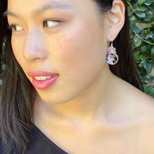 Rose Chintz China Earrings