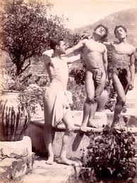 estudo de nus masculinos, c.1900