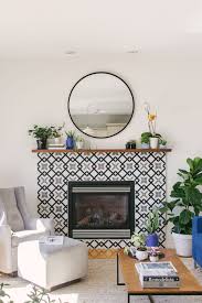 Black And White Tile Fireplace Surround Cement Harold Black Metal Square 8 X8 X5 8 Fireplace Tile Surround Fireplace Surrounds Fireplace Tile