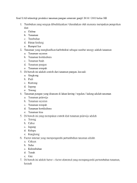 Check spelling or type a new query. Soal Budidaya Tanaman Dan Jawabannya Belajar Lif Co Id