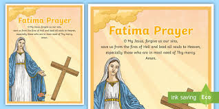 Image result for prayer of Fatima