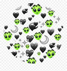 Im Not Sure Y I Made This Black Heart Emoji Background Heart Emoji Spam Free Transparent Emoji Emojipng Com