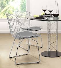 The eames wire chair is an organically shaped experimental chair made only from welded wire. Chrome Wire Dining Chair Moss Manor A Design House
