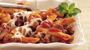 Italian Pasta And Beef Bake Recipe Bettycrocker Com