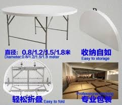 Hdpe Plastic Folding Dining Table Round For Hotels Restaurant Home And Outdoor 152df Sale Only For Us 85 00 Folding Dining Table Round Dining Table Furniture