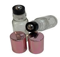 Leak-Proof5ml (1/6 oz) Clear Rollon Bottle With Stainless Steel Roller with  Aluminum Rose Gold Caps