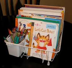 I don't know if you're anything like me, but i try to find storage for my kids things anywhere they might use it. Coloring Book Organization The Happy Housewife Home Management Book Organization Coloring Books Crafts For Kids