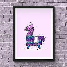 Fortnite llama etsy fortnite season rewards list. Fortnite Loot Llama Poster Fortnite Battle Royale Gaming Poster Prints Gaming Posters Fortnite