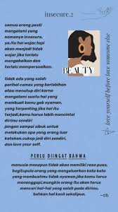 Insecure Buku Remaja Kutipan Pelajaran Hidup Kata Kata Motivasi