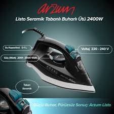 ARZUM LİSTO SERAMİK TABANI BUHARLI ÜTÜ AR6021 - 2