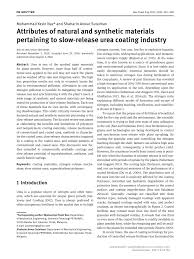 Jual beli online aman dan nyaman hanya di tokopedia. Pdf Attributes Of Natural And Synthetic Materials Pertaining To Slow Release Urea Coating Industry