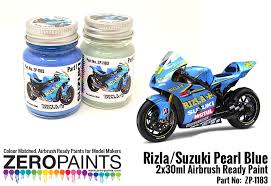 The hyundai paint pen is a 2 in 1 applicator with a clear coat on one side to repair light scratches and a color coat on the other side for deeper scratches. Rizla Suzuki Pearl Blue Paint Set 2x30ml Zp 1183 Zero Paints
