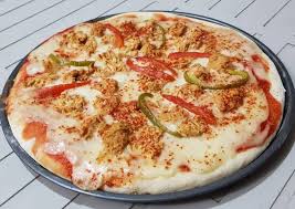 Stir in your shredded parmesan cheese and garlic powder. Recipe Of Homemade Chicken Tikka White Sauce Cheese Pizza Spicy Yummy Recipes