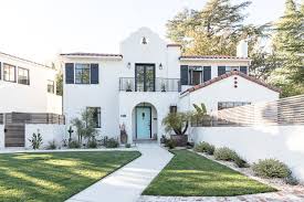 Check out these stunning houses of all styles with exterior shutters (black, red, blue, green and gray examples). Photo 46 Of 86 In Exterior Gable Tile Photos From Before After A Creative Couple Give Their Spanish Revival Home A Punchy Upgrade Dwell