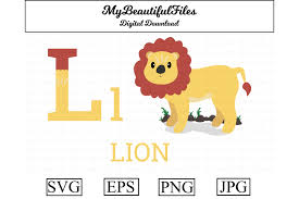 Download Alphabet Abc Animal Lion Graphic By Mybeautifulfiles Creative Fabrica Yellowimages Mockups