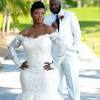 Lace black wedding dress with deep v back, black lace bridal dress long sleeves, black lace dress plus size | rosaleen. 1