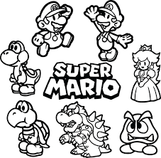 We have collected 35+ super mario bros coloring page images of various designs for you to color. Super Mario Bros Coloring Pages A Very Fun Classic Game Fasolmi