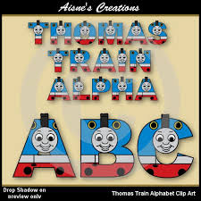 Thomas Train Alphabet Letters Clip Art Graphics Thomas Train Birthday Thomas The Train Birthday Party Trains Birthday Party