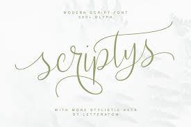 The custom curvy script resembles handwriting. Script Letteratom Font Bundles