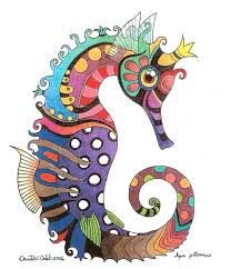 Seahorse By David Cobb Seahorse Art Art Fish Art