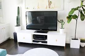 First, it's wide in function: Ikea Restyle Mid Century Tv Stand A Beautiful Mess