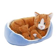 Sepette Yavrulu Kedi Pelus Toyzz Shop
