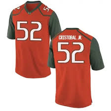 Big & Tall Men's Luis Cristobal Jr. Miami Hurricanes Adidas Game White  Alternate College Jersey