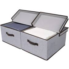 Shop at webstaurantstore for the best prices and fastest shipping. Storageworks Storage Baskets With Lid And Handles Decorative Storage Boxes With Lids Graphite Gray 2 Pack Buy Online In Botswana At Botswana Desertcart Com Productid 178798293