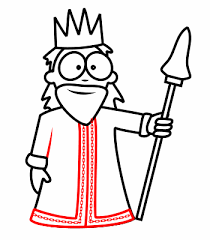 Drawing A Cartoon King King Drawing Simple Cartoon Characters Bible Art Journaling