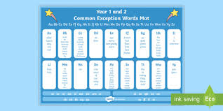 In daily word search, your computer becomes the pencil and the eraser. Common Exception Words Years 1 And 2 Alphabet Word Mat Common Exception