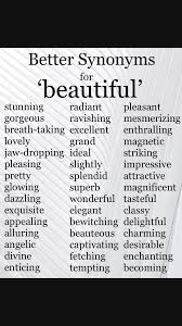 Writing Prompts Beautiful Synonyms Book Writing Tips Writing Words Essay Writing Skills