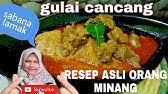 Masakan gulai cincang daging khas minang kabau aslinya dari bahan tetelan daging campur lemak dengan kuah santan yang super pedas sudah biasa disajikan oleh rumah makan padang sederhana saiyo sakato. Resep Gulai Cincang Khas Minang Gulai Cancang Resto Padang Youtube