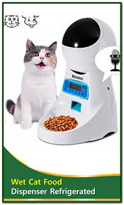 This feeder has the ability to feed up to five wet or dry meals at scheduled times. Wet Cat Food Dispenser Refrigerated There Are So Many Automatic Pet Feeders That Feed Cats Or Dogs With Dry Cat Feeder For Wet F Wet Cat Food Cats Cat Food
