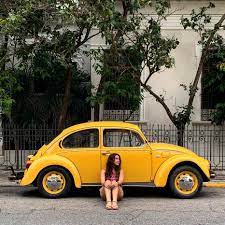 La Chica Del Vocho Amarillo Vocho Amarillo Vw Vintage Vochitos