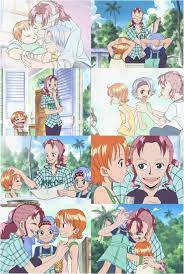 Bellemere Nojiko And Nami One Piece Nami One Piece Manga One Piece Anime