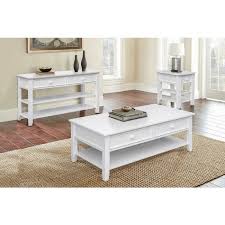 Montana white trunk coffee table set. New Haven Occasional Table Set White Cottage Creek Furniture Furniture Cart