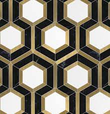 Get free shipping on qualified marble tile or buy online pick up in store today in the flooring department. Dubai Tile From Our Progressive Collection Made With Beautiful Nero Marquina White Thassos Brass Urban City De Marble Design Marble Pattern Tile Patterns