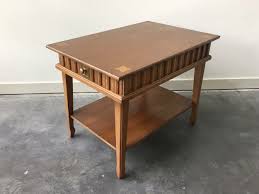 Cottage dressers, desks, nightstands and headboards Vintage Mid Century Side Table By Stanley Furniture Rerunroom Vintage Furniture Home Decor