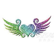 12 seiten (1 seite pro monat), din a4, hochkant. Glitzer Tattoo Schablonen Herz Mit Flugel 8 Cm Riesen Auswahl