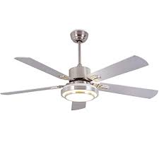 52 richmond ceiling fan, stainless steel by luminance. Andersonlight Fan 52 Led Indoor Stainless Steel Ceiling Fan With Light And Remote Control Trueyogaevergreen Com