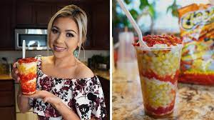 Drain canned corn and either cook over the stove or microwave until hot. Hot Cheetos Esquites Corn In A Cup Mexican Street Corn Youtube